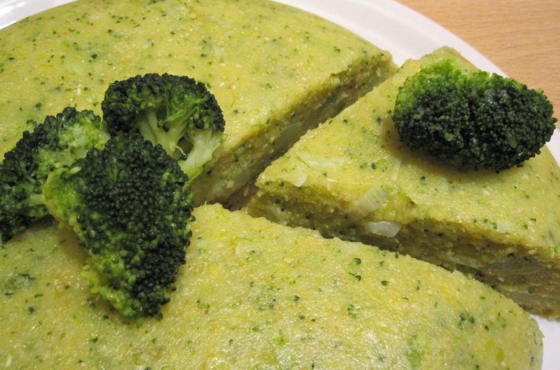 Polenta ai broccoli e porri
